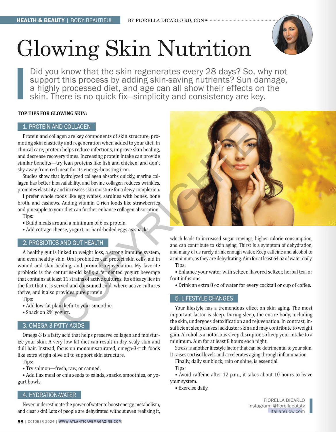 Glowing Skin Nutrition: Top Tips for Glowing Skin