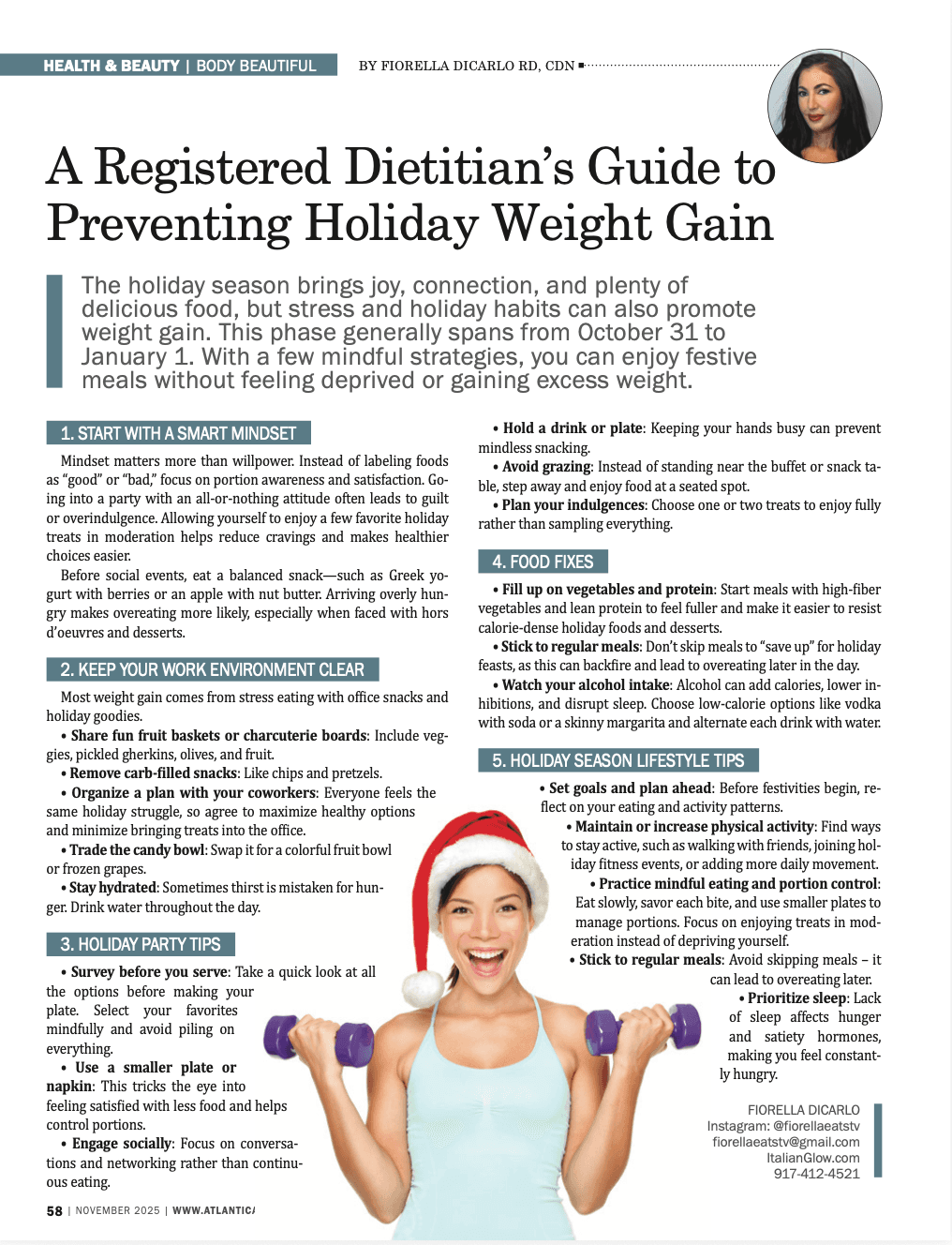 A Registered Dietitian's Guide to Preventing Holiday Weight Gain